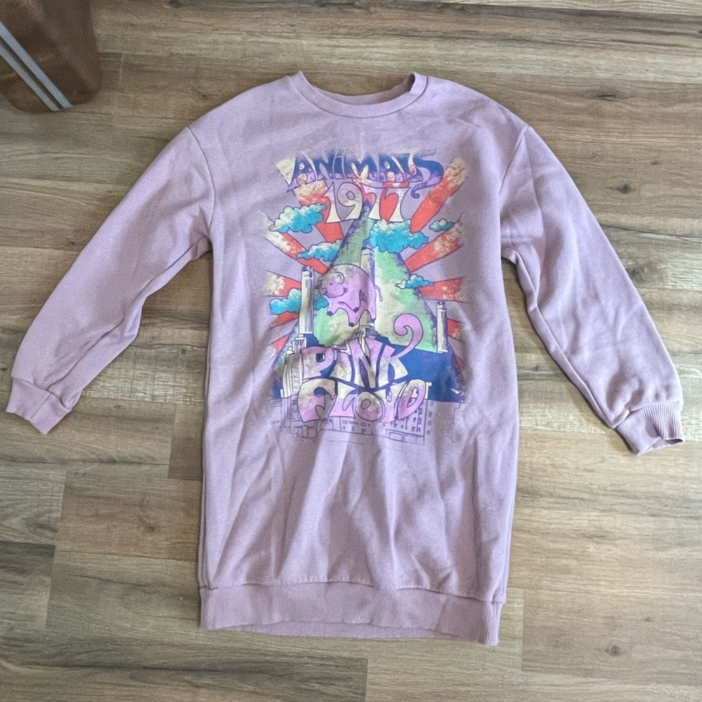 Pink Floyd Sweatshirt Dress Teen Size 11-12